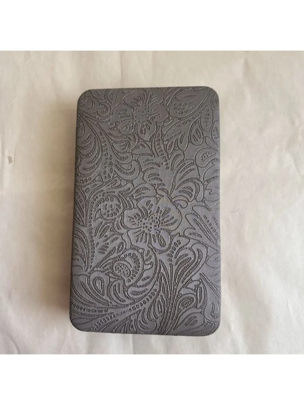 Trish McEvoy Hard Shell Cosmetic Case Makeup Brush Holder Clutch Floral Pockets
